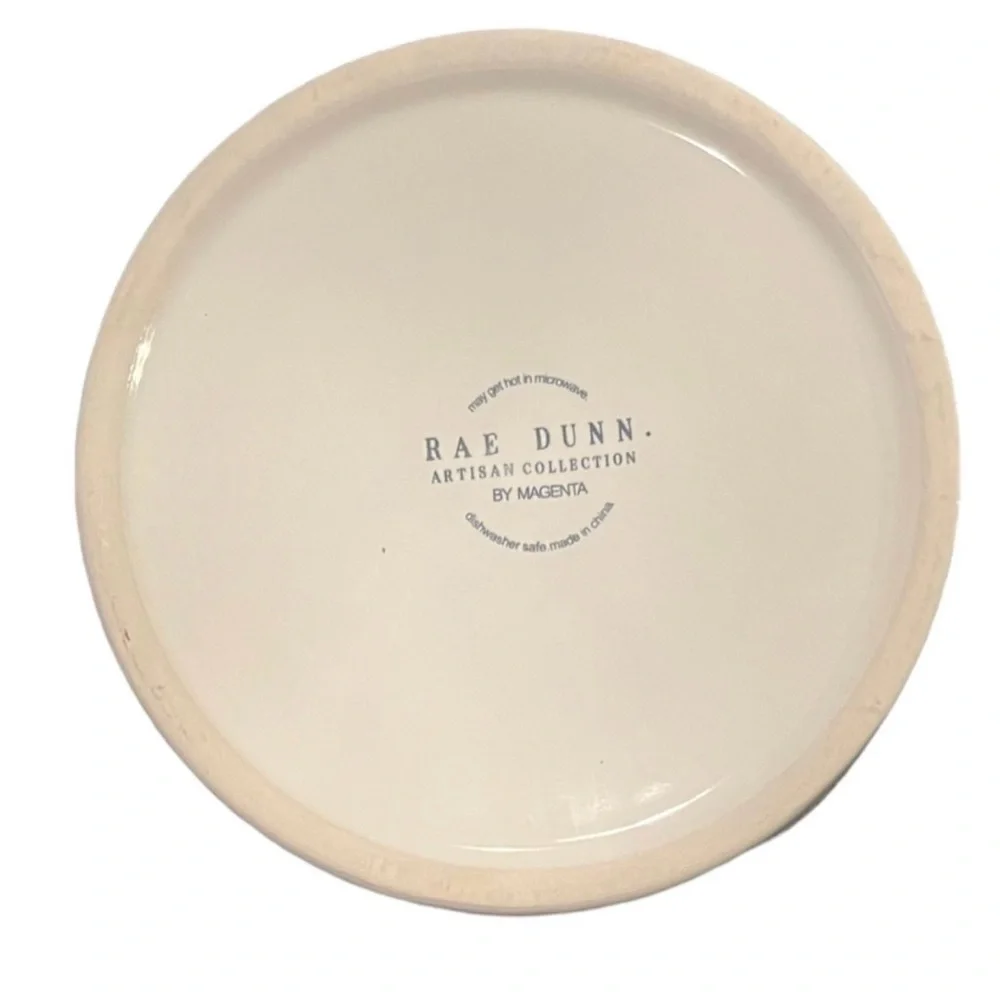 Rae Dunn Cream 'Chow Down' Dog Bowl